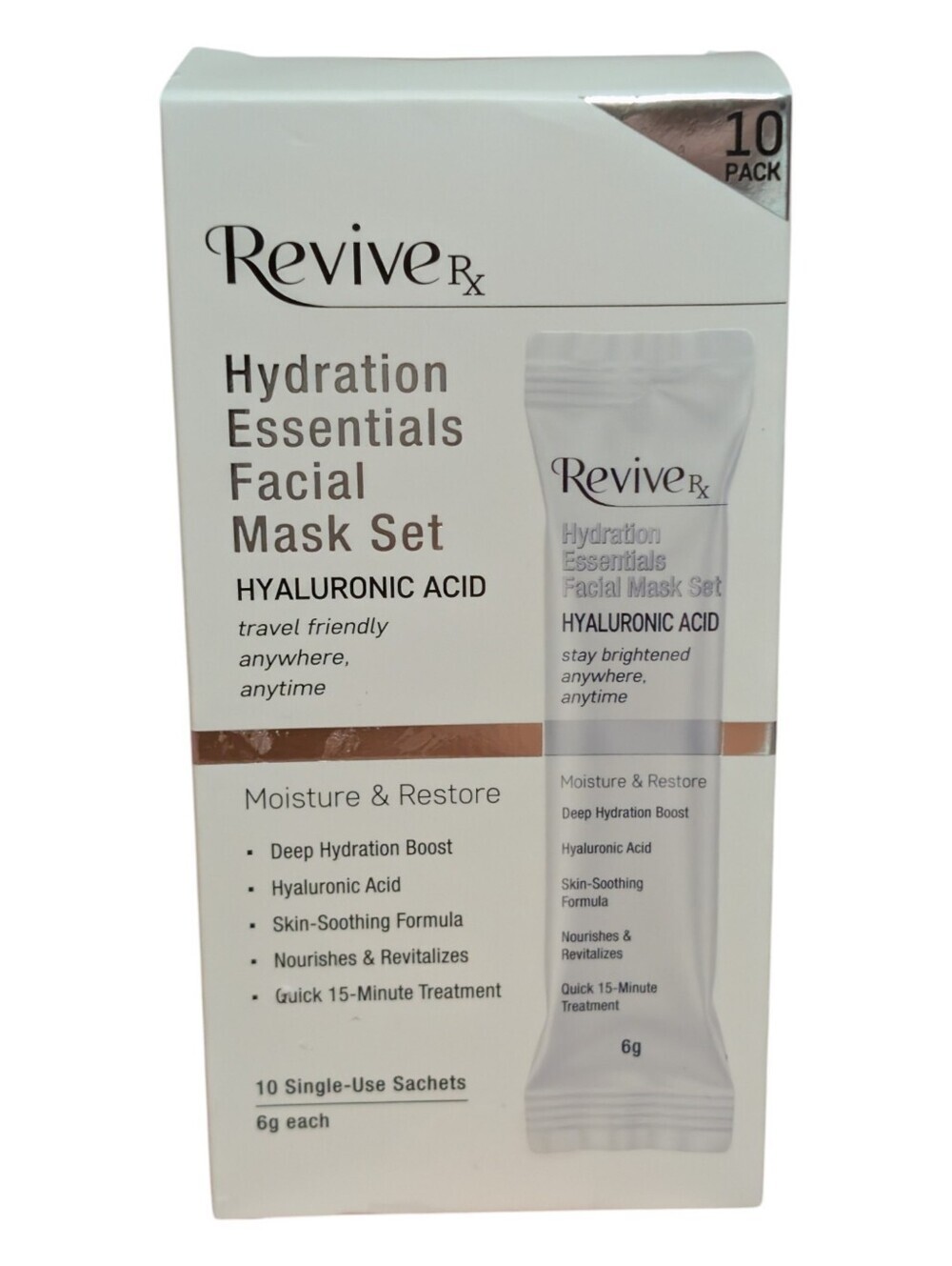 Revive Rx Hydration Essentials Facial Mask Set - 10pk